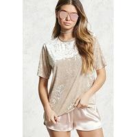 Crushed Velvet Boxy Tee