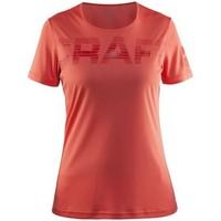 craft prime logo tee womens t shirt in red