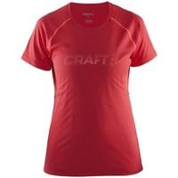 craft prime ss tee w womens t shirt in red