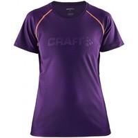 craft prime ss tee w womens t shirt in purple