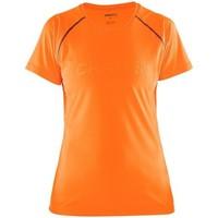 craft prime ss tee w womens t shirt in orange