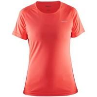 craft prime tee w womens t shirt in orange