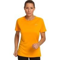 craft active run tee womens t shirt in yellow