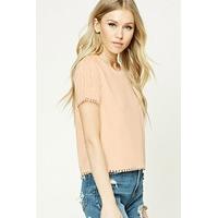 Crochet-Trimmed Boxy Top