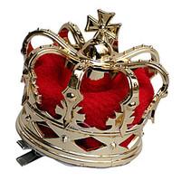 Crown Queen Fairytale Festival/Holiday Halloween Costumes Red Golden Patchwork Vintage Crown Halloween Carnival Unisex Alloy