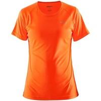 craft prime tee w womens t shirt in orange