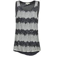 Cream DOTTY women\'s Vest top in grey