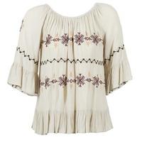 cream lotus womens blouse in beige