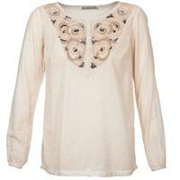 cream lila womens blouse in beige