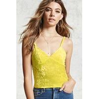 crushed velvet cami top