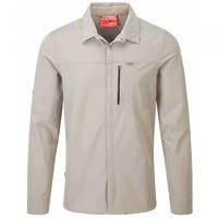 CRAGHOPPERS NOSILIFE MENS PRO LONG SLEEVED SHIRT PARCHMENT (SIZE S)