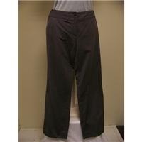 Crombie grey cotton trousers size 14 Crombie - Size: M - Grey - Trousers