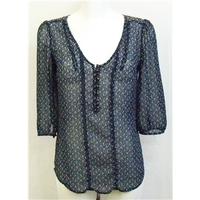 Crew Clothing Co navy blouse Size 8