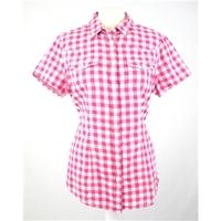 Crew Clothing Co. - Size: 10 - Pink/White Check Short sleeved shirt