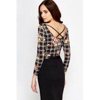 Cris Cros Back Cropped Top