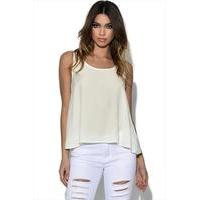 cream vest top