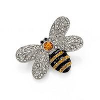 Crystal Bee Brooch