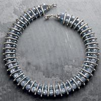 Crystal Beaded Collar Necklace
