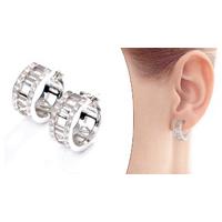 Crystal Roman Numeral Earrings