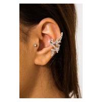 Crystal Leaf Ear Cuff