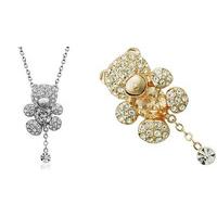 Crystal Honeybear Necklace - 2 Colours