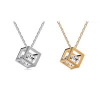 Crystal Cube Necklace