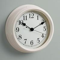 cream radio controlled clock