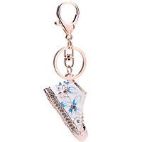 Crystal Rhinestone Keychains Shoe Keyring Charm Handbag Key Holder Bag Accessories