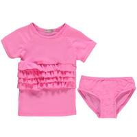 crafted 2 piece ruffle swimsuit child girls