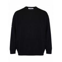 crew neck lambswool golf sweater