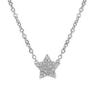 Crislu Ladies Star Pave Necklace 9010068N13CZ