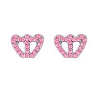 Crislu Ladies Crown Pave Earrings 9010070E00PI