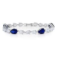 Crislu Classic Pear Tennis Bracelet 907630B70SA