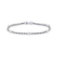 crislu freshwater pearl and zirconia bracelet 9010135b70pl