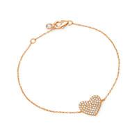 crislu simply pave heart bracelet 8010442b70cz