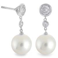 Crislu Ladies Pearl Dropper Earrings 9010130E00PL