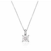 Crislu Ladies Simple Square CZ Pendant 909758N13CZ