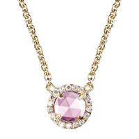 Crislu Ladies Micro Pave Brilliant Pink Necklace 309976N16PI