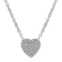 Crislu \'Miss CRISLU\' Heart Pave Necklace 9010069N13CZ