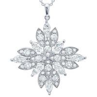 Crislu Starburst Necklace 9010432N16CZ