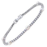 Crislu Freshwater Pearl and Zirconia Bracelet 9010135B70PL