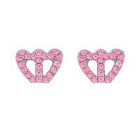 crislu ladies crown pave earrings 9010070e00pi