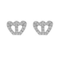 crislu ladies crown pave earrings 9010070e00cz