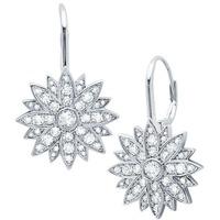 Crislu Ladies Starburst Dropper Earrings 9010435L00CZ