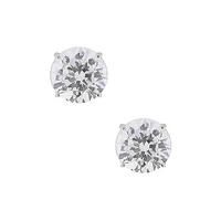 Crislu Large Round Clear Cubic Zirconia Studs 900169E00CZ