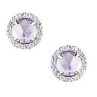 crislu ladies micro pave brilliant lilac earrings 909976e00la