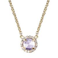 Crislu Ladies Micro Pave Brilliant Purple Necklace 309976N16LA