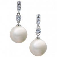 Crislu Ladies Pearl Dropper Earrings 9010132E00PL