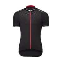 craft glow bike jersey black red