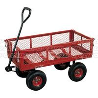 CST997 Platform Truck with Sides Pneumatic Tyres 200kg Capacity